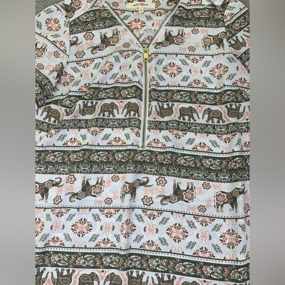 Wishful Park Blouse Top Boho Semi Sheer Size Large - Picture 4 of 7